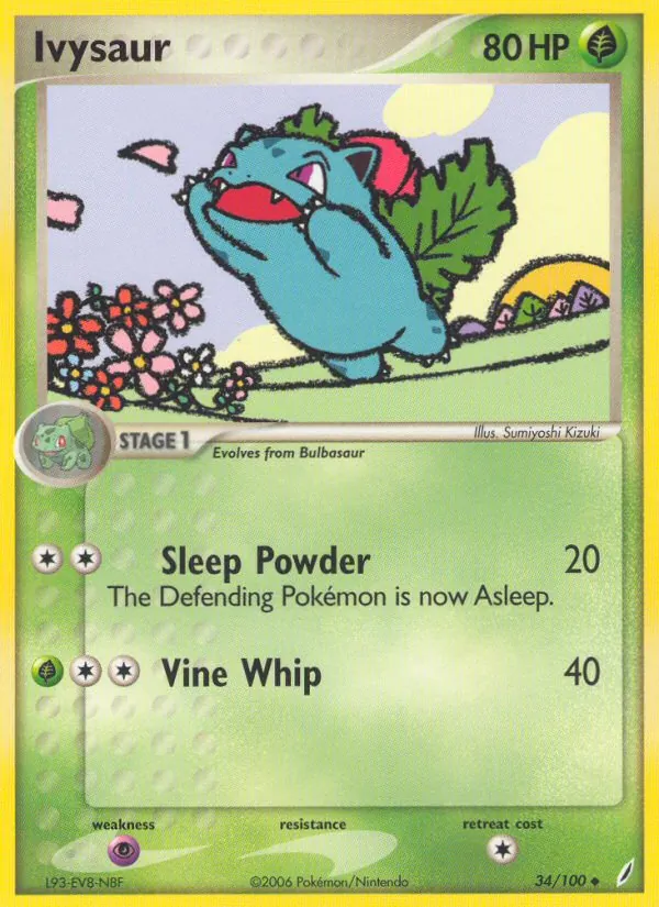 Ivysaur #34 – Crystal Guardians card