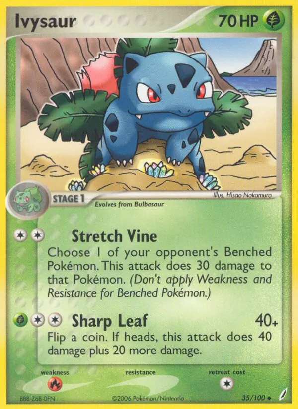 Ivysaur #35 – Crystal Guardians card