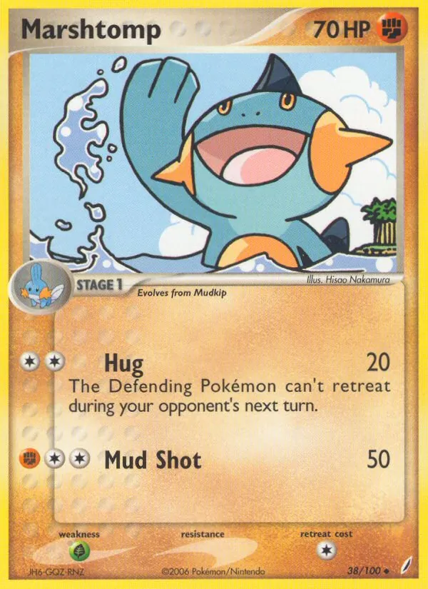 Marshtomp #38 – Crystal Guardians card