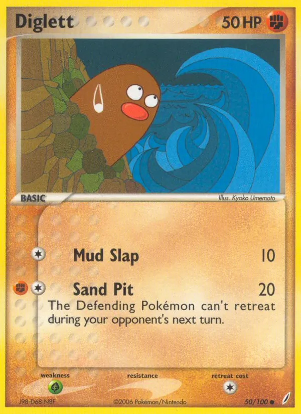 Diglett #50 – Crystal Guardians card