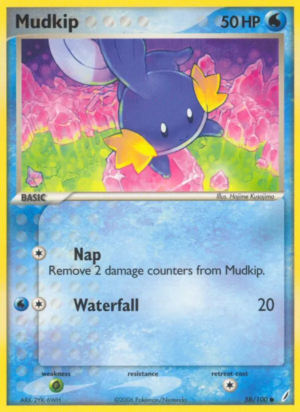 Mudkip #58 – Crystal Guardians card