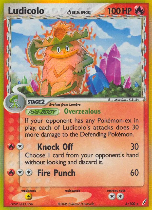 Ludicolo δ #6 – Crystal Guardians card
