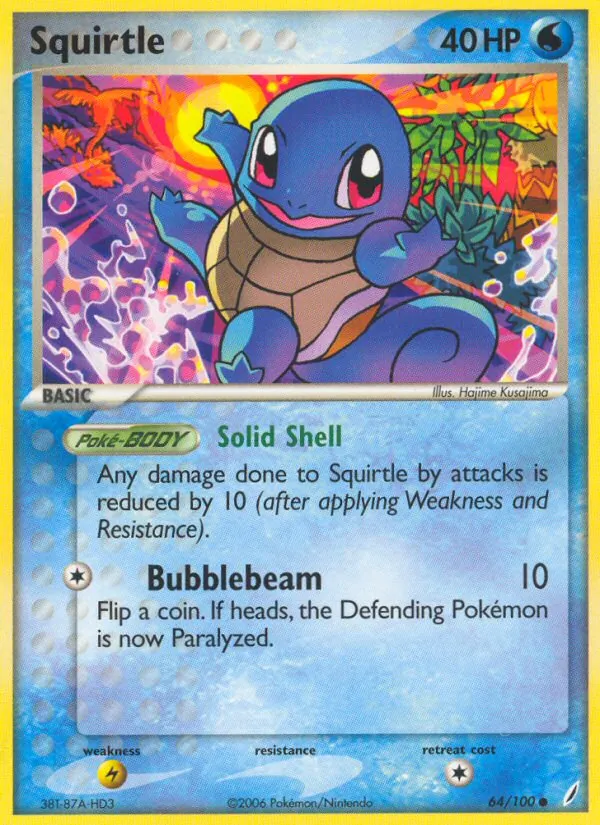 Squirtle #64 – Crystal Guardians card