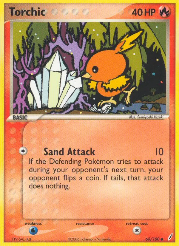 Torchic #66 – Crystal Guardians card