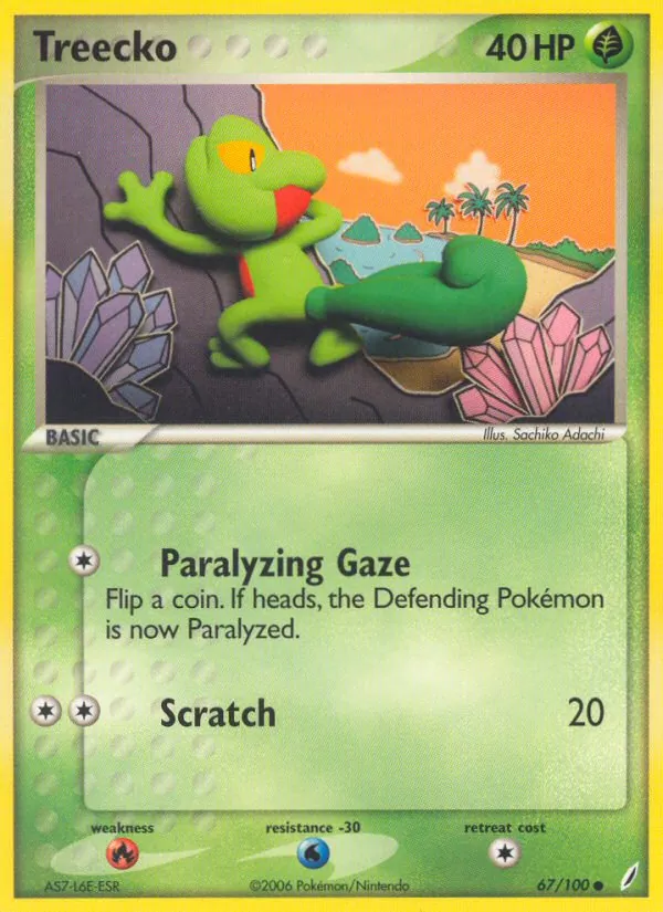 Treecko #67 – Crystal Guardians card