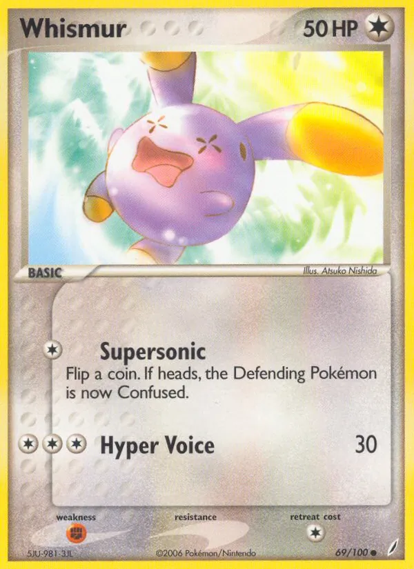 Whismur #69 – Crystal Guardians card
