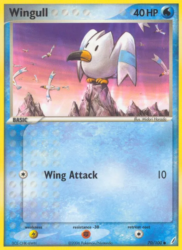Wingull #70 – Crystal Guardians card