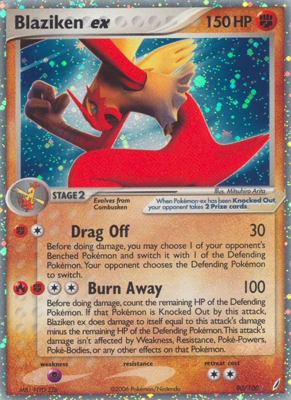 Blaziken ex #90 – Crystal Guardians card