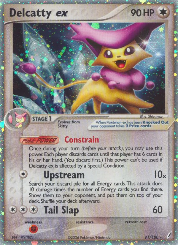 Delcatty ex #91 – Crystal Guardians card