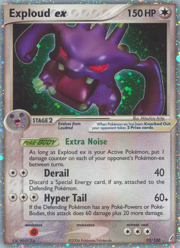 Exploud ex #92 – Crystal Guardians card