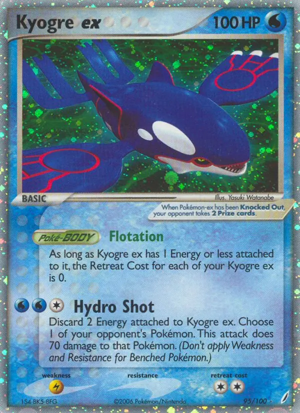 Kyogre ex #95 – Crystal Guardians card