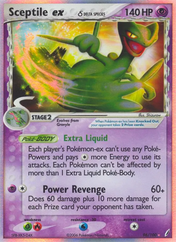 Sceptile ex δ #96 – Crystal Guardians card