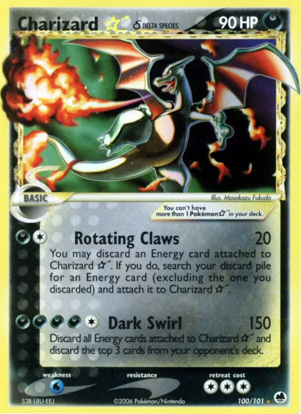 Charizard ☆ δ #100 – Dragon Frontiers card