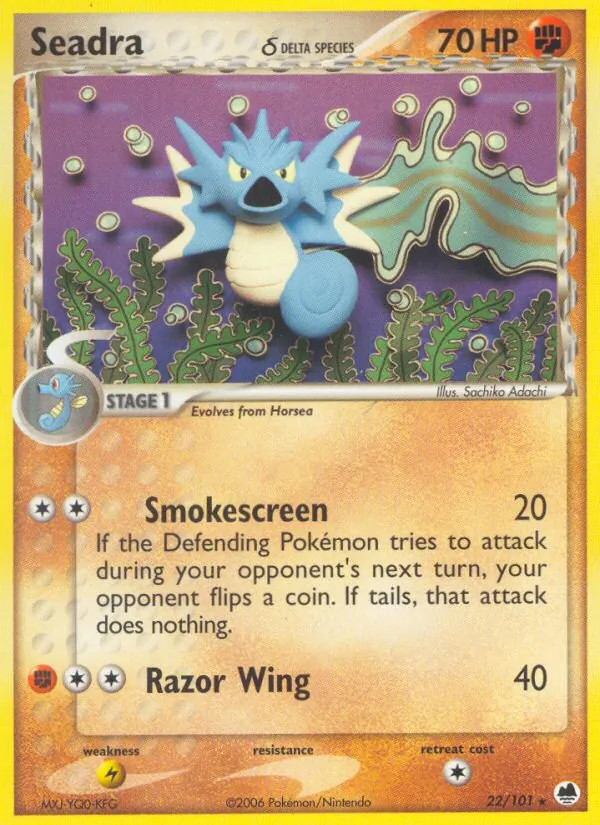 Seadra δ #22 – Dragon Frontiers card