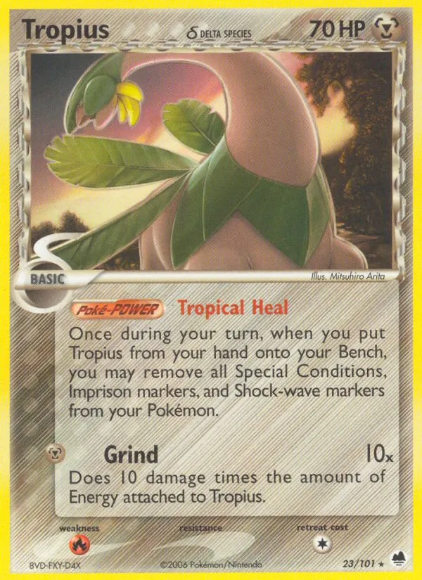 Tropius δ #23 – Dragon Frontiers card