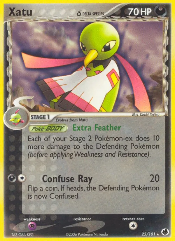 Xatu δ #25 – Dragon Frontiers card