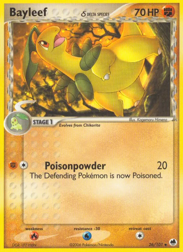 Bayleef δ #26 – Dragon Frontiers card