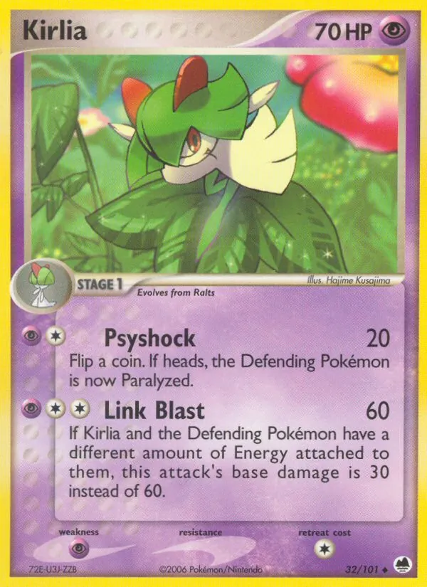 Kirlia #32 – Dragon Frontiers card