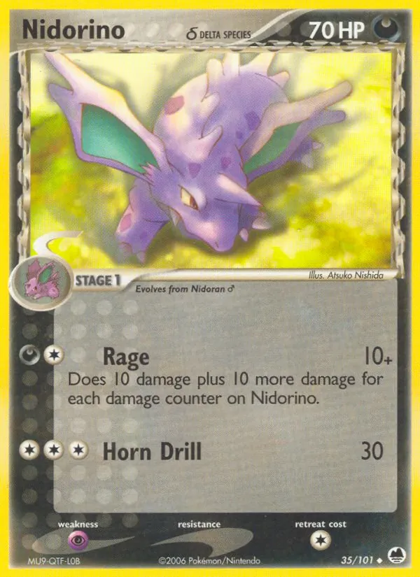Nidorino δ #35 – Dragon Frontiers card