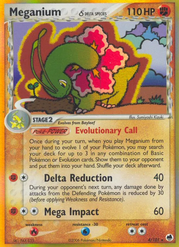 Meganium δ #4 – Dragon Frontiers card