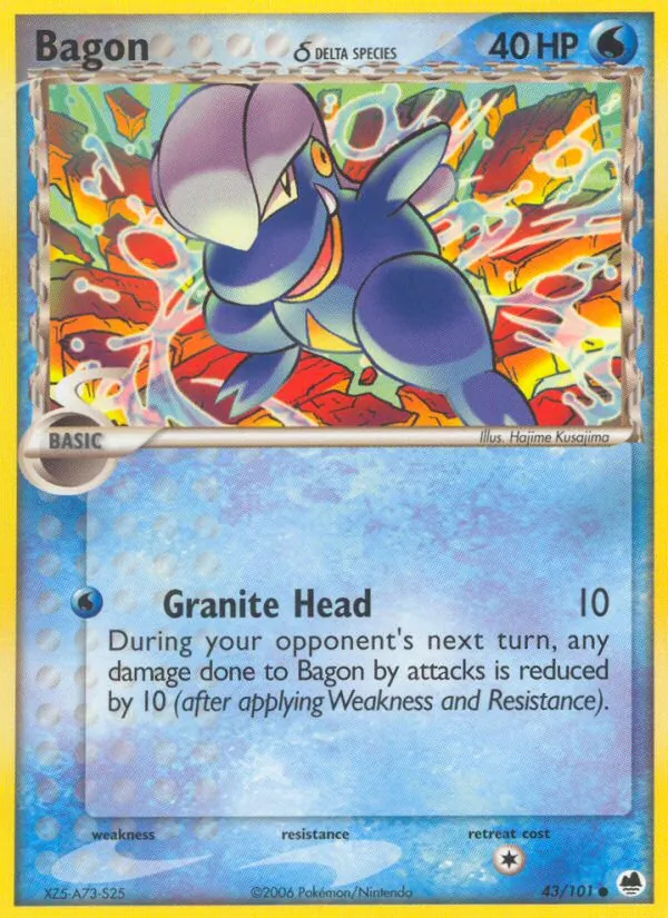 Bagon δ #43 – Dragon Frontiers card