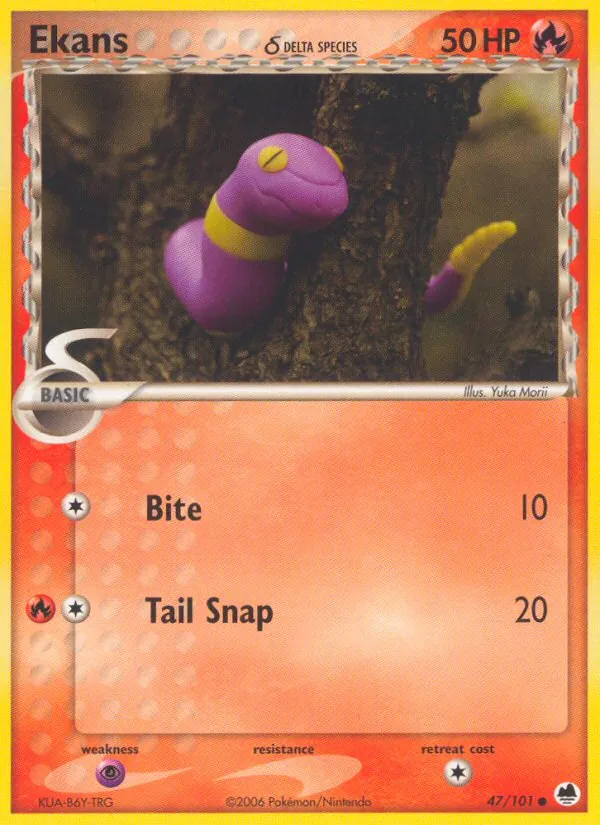 Ekans δ #47 – Dragon Frontiers card