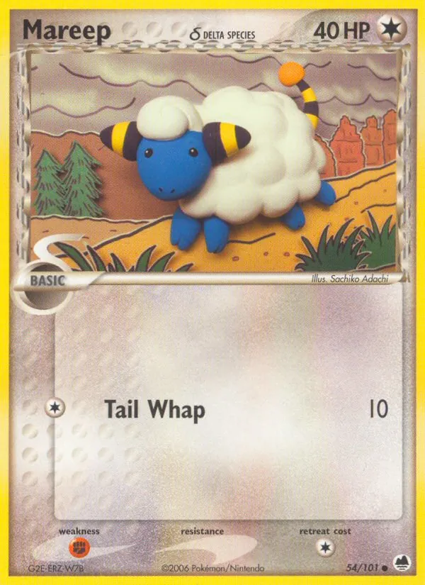 Mareep δ #54 – Dragon Frontiers card
