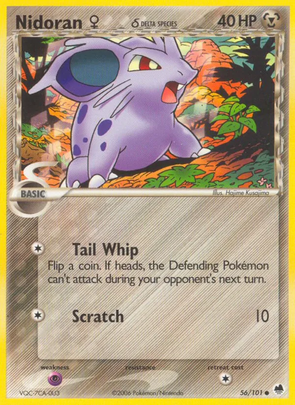 Nidoran♀ δ #56 – Dragon Frontiers card
