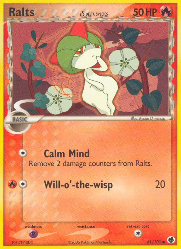 Ralts δ #61 – Dragon Frontiers card
