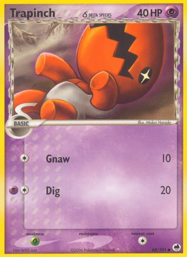 Trapinch δ #68 – Dragon Frontiers card