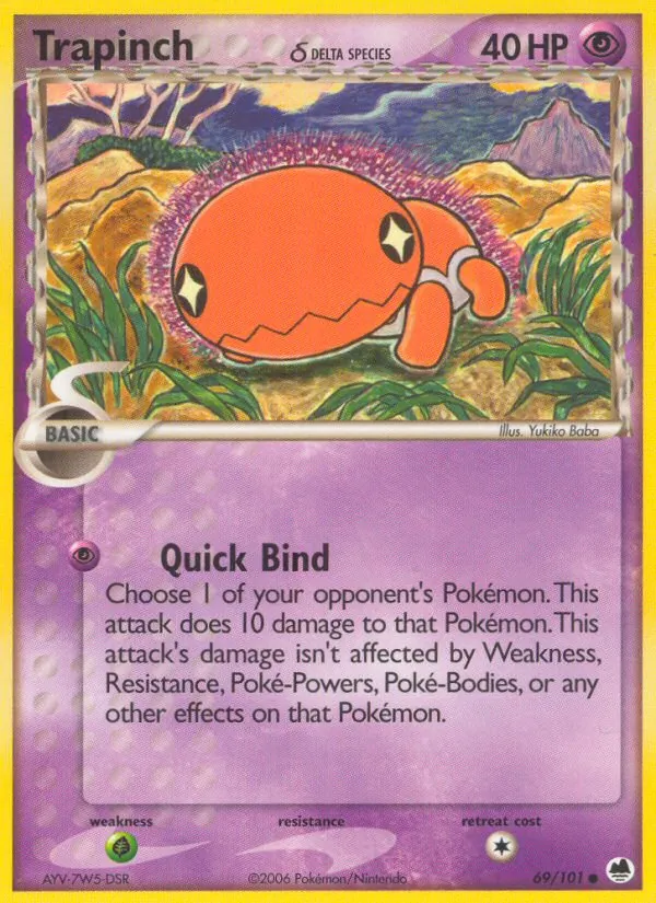 Trapinch δ #69 – Dragon Frontiers card
