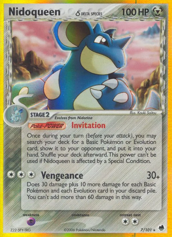Nidoqueen δ #7 – Dragon Frontiers card