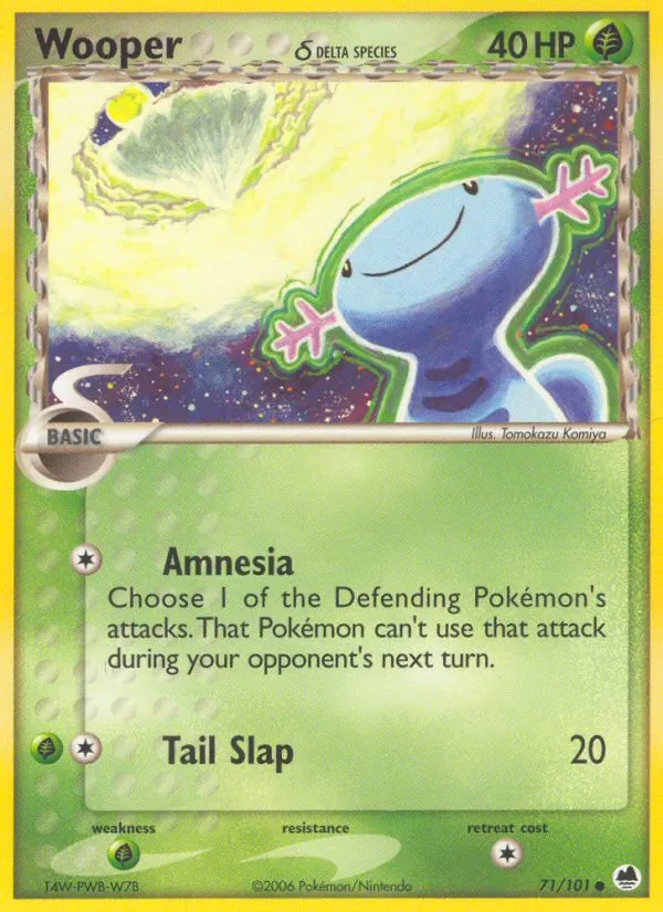 Wooper δ #71 – Dragon Frontiers card