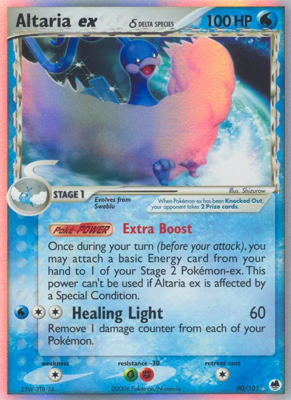 Altaria ex δ #90 – Dragon Frontiers card