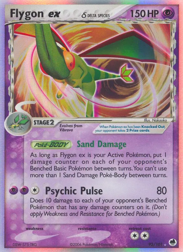 Flygon ex δ #92 – Dragon Frontiers card