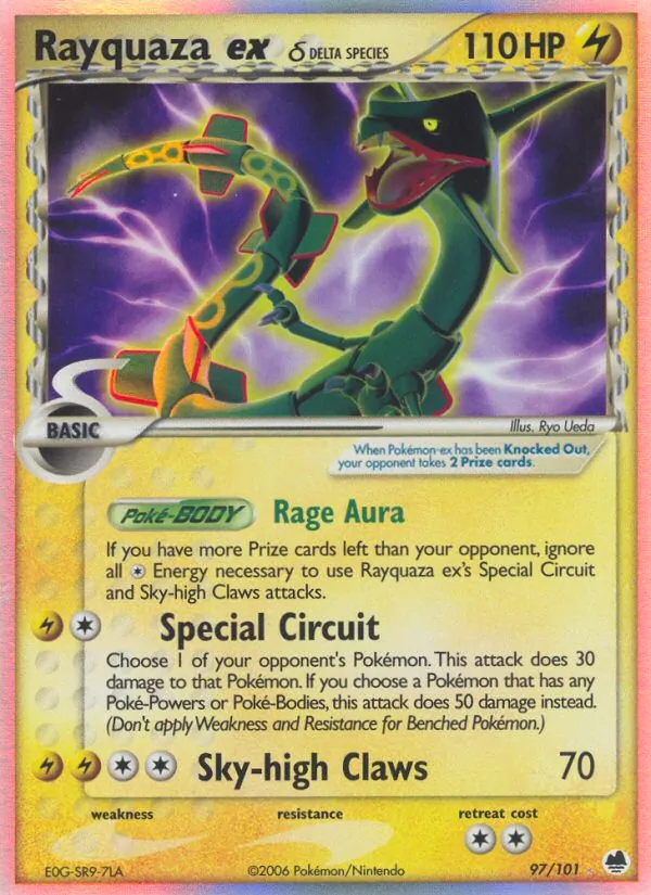 Rayquaza ex δ #97 – Dragon Frontiers card