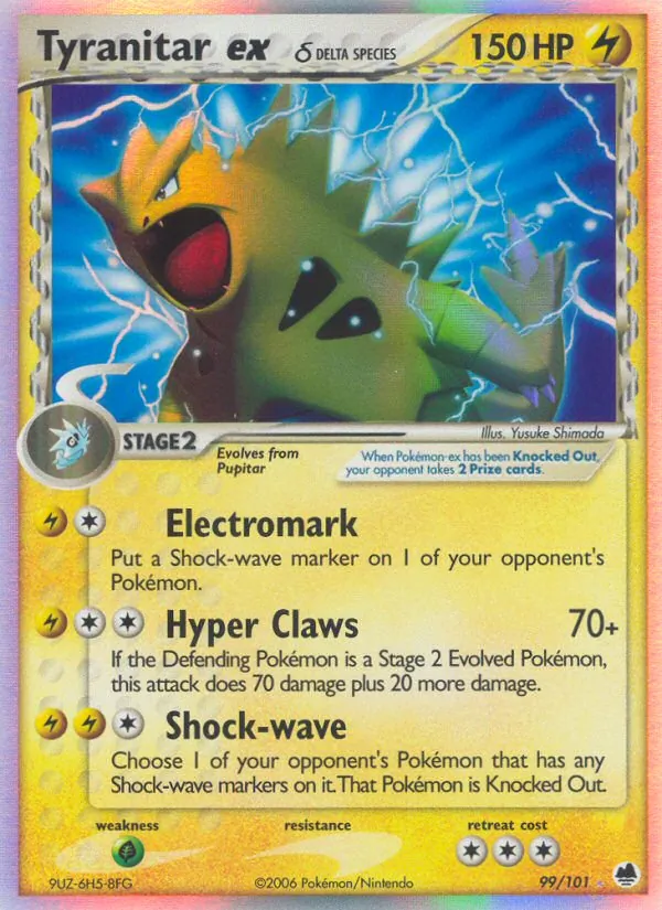 Tyranitar ex δ #99 – Dragon Frontiers card