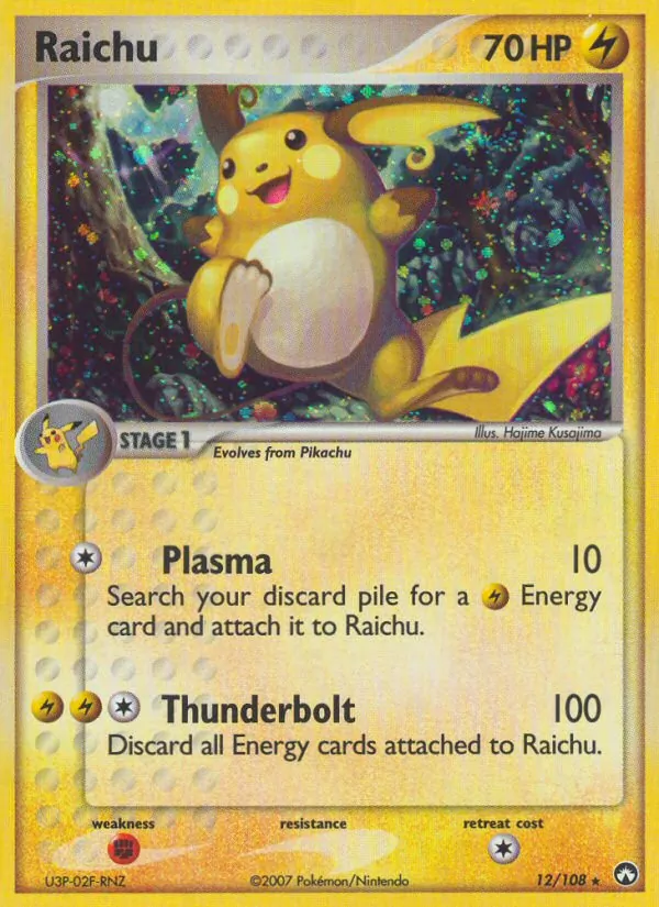 Raichu #12 – Power Keepers card