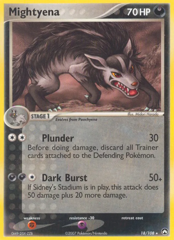 Mightyena #18 – Power Keepers card