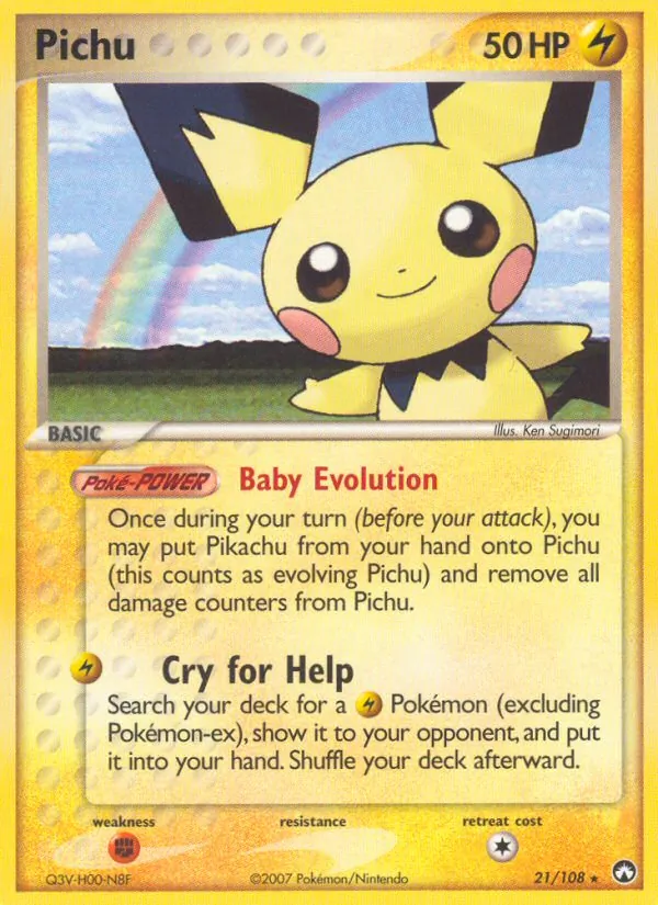 Pichu #21 – Power Keepers card