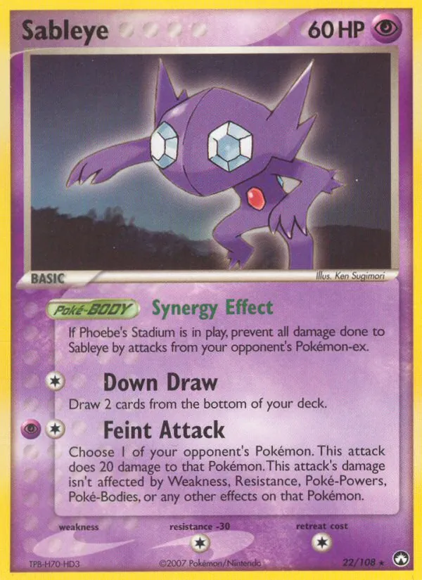 Sableye #22 – Power Keepers card
