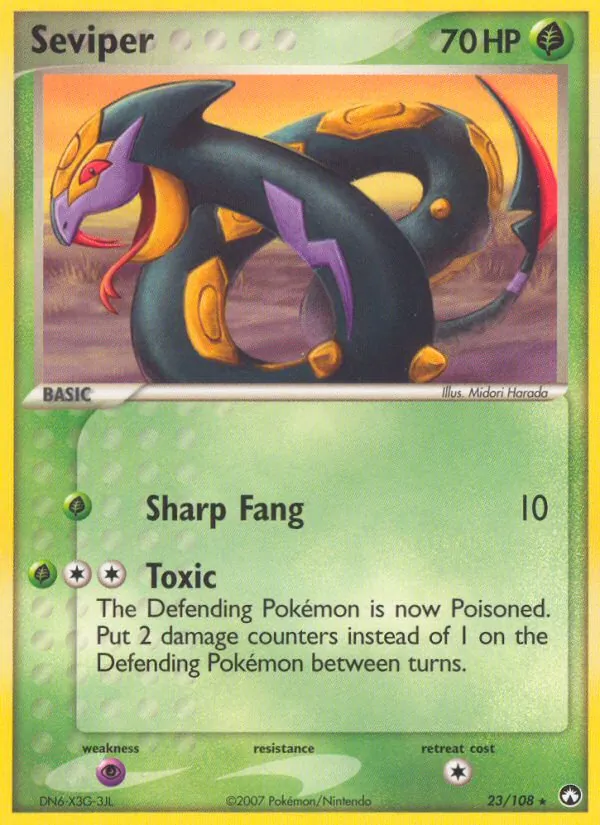 Seviper #23 – Power Keepers card