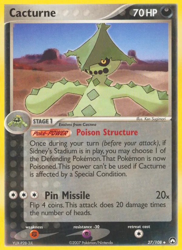 Cacturne #27 – Power Keepers card