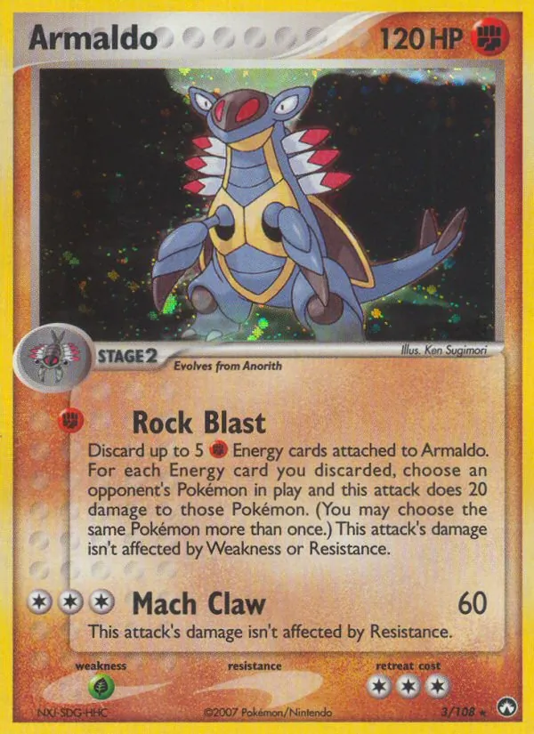 Armaldo #3 – Power Keepers card