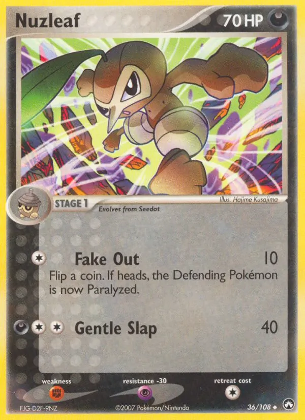 Nuzleaf #36 – Power Keepers card