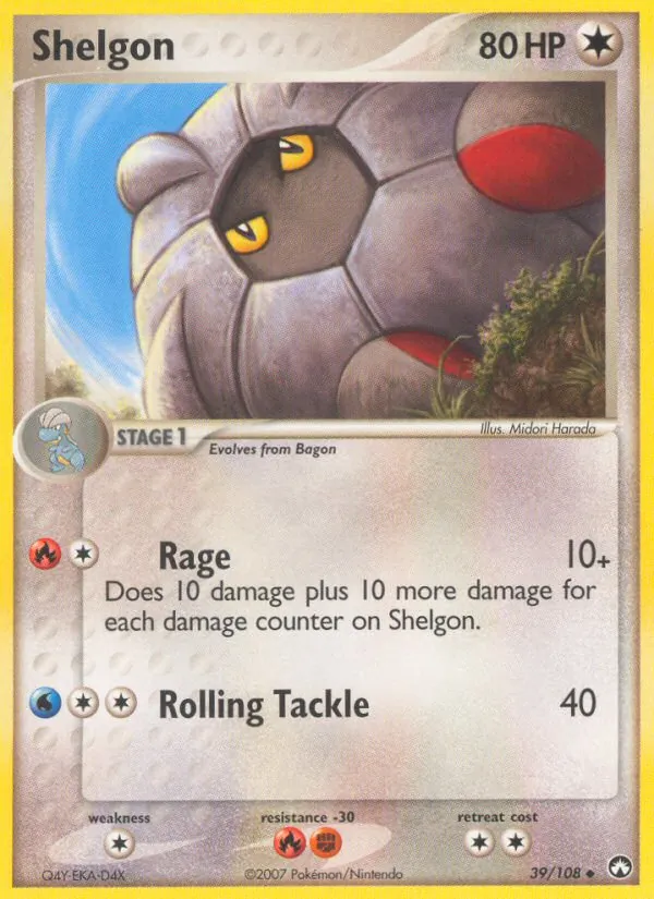 Shelgon #39 – Power Keepers card