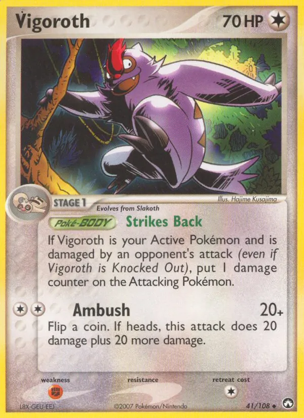 Vigoroth #41 – Power Keepers card