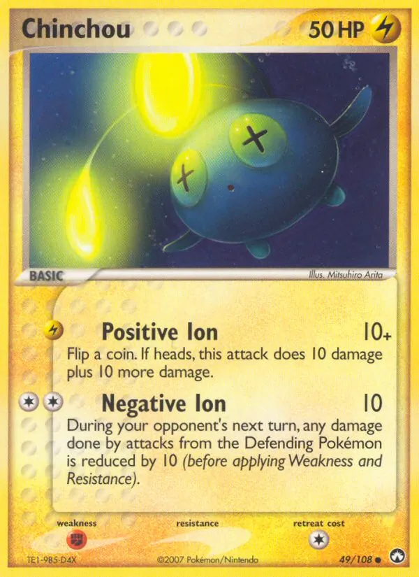 Chinchou #49 – Power Keepers card