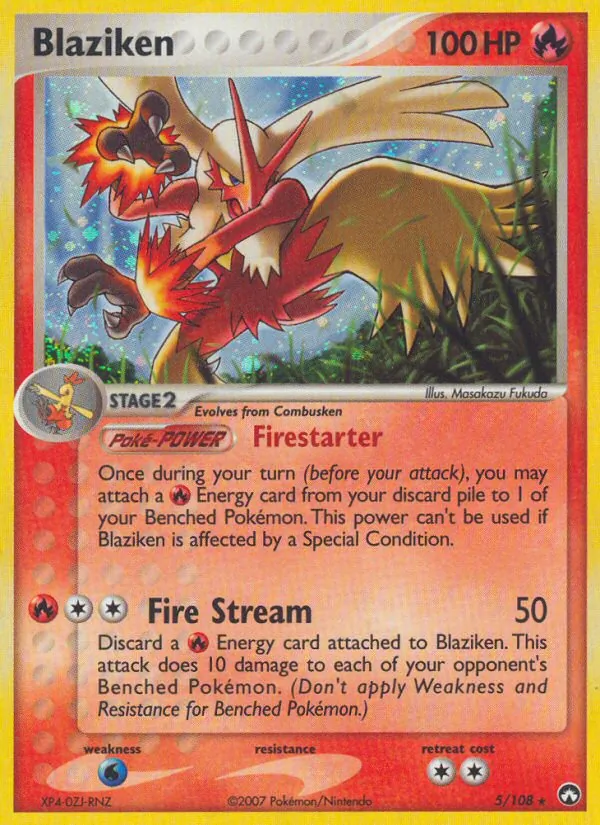 Blaziken #5 – Power Keepers card