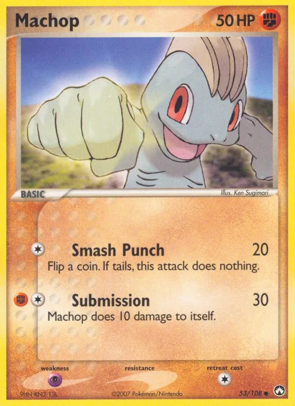 Machop #53 – Power Keepers card